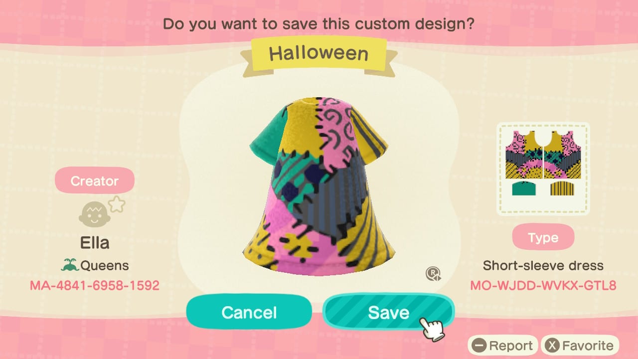Greatest Animal Crossing Outfits Good for Halloween 14 Sally Dress