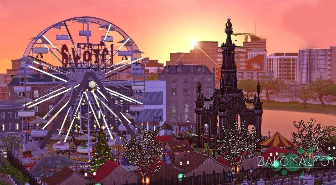 Scottish Simmer Recreates Edinburgh Christmas Market In The Sims 4 1 Scottish Simmer Recreates Edinburgh Christmas Market In The Sims 4 1