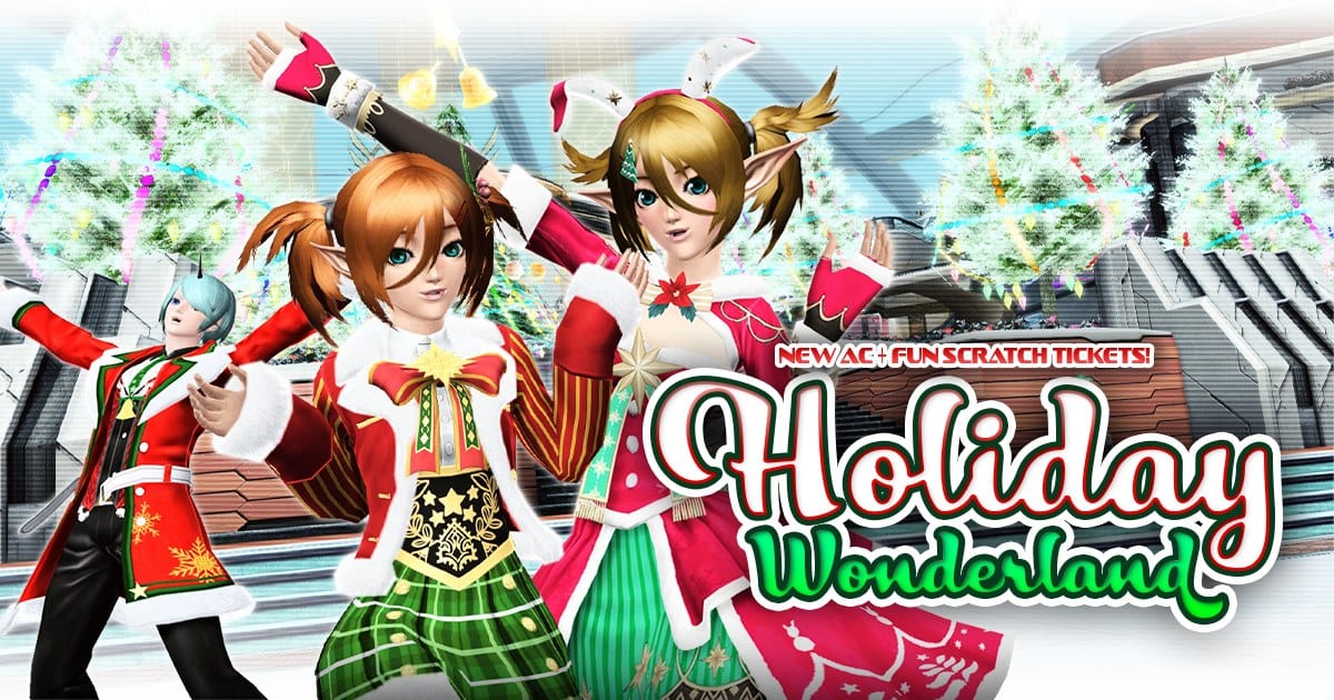 New Phantasy Star On-line 2 “Vacation Wonderland” AC Scratch Assortment Has Festive Outfits Aplenty 1 New Phantasy Star On-line 2 “Vacation Wonderland” AC Scratch Assortment Has Festive Outfits Aplenty 1