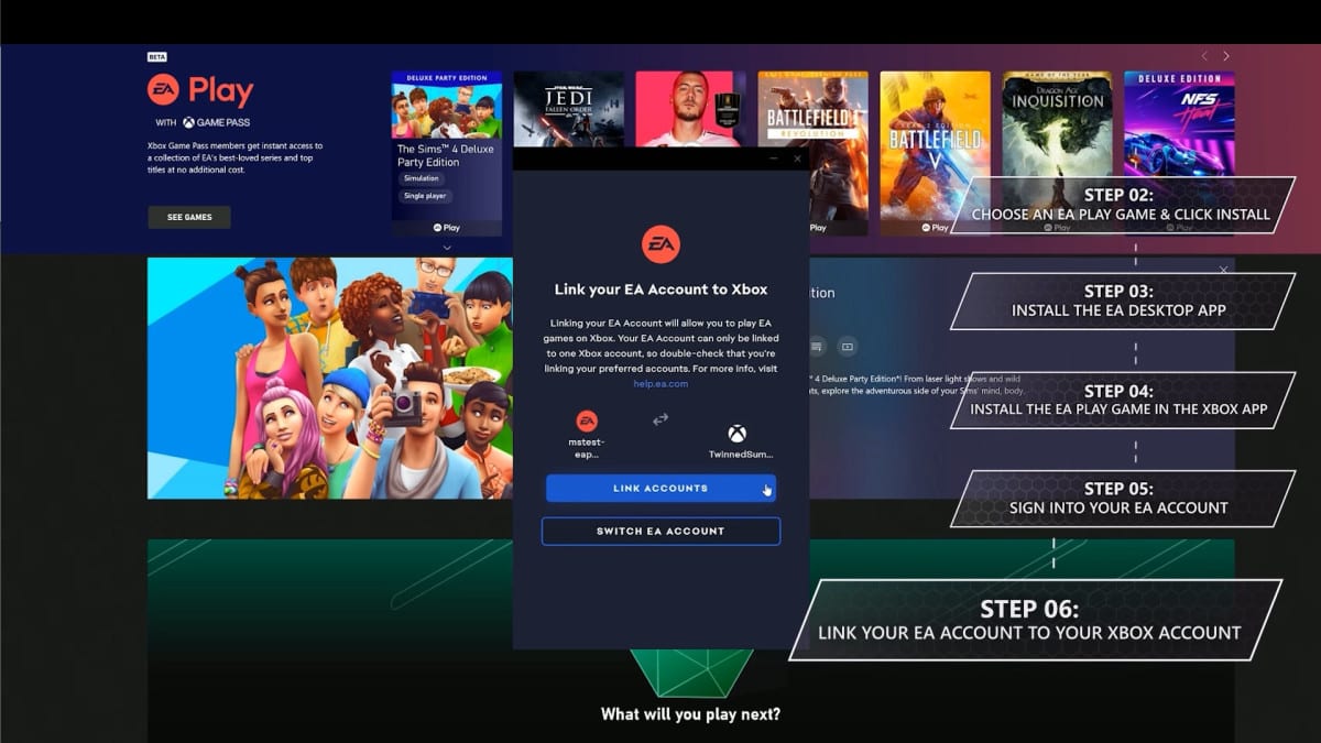 xbox game pass pc, ea play