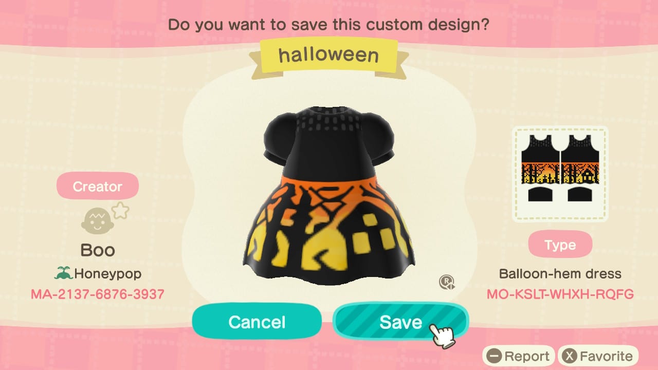 Greatest Animal Crossing Outfits Good for Halloween 12 Haunted House Dress