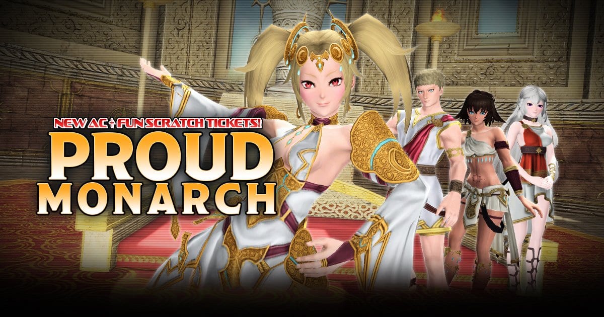Phantasy Star On-line 2 Invitations You to a Toga Occasion With Proud Monarch AC Scratch Assortment 1 Phantasy Star On-line 2 Invitations You to a Toga Occasion With Proud Monarch AC Scratch Assortment 1