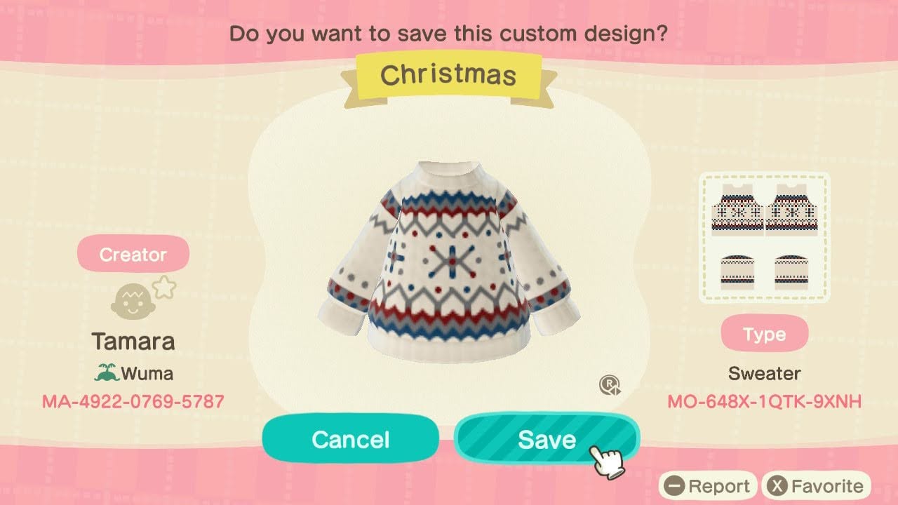Greatest Christmas Sweaters in Animal Crossing: New Horizons to Flaunt Through the Holidays 7 Winter Sweater