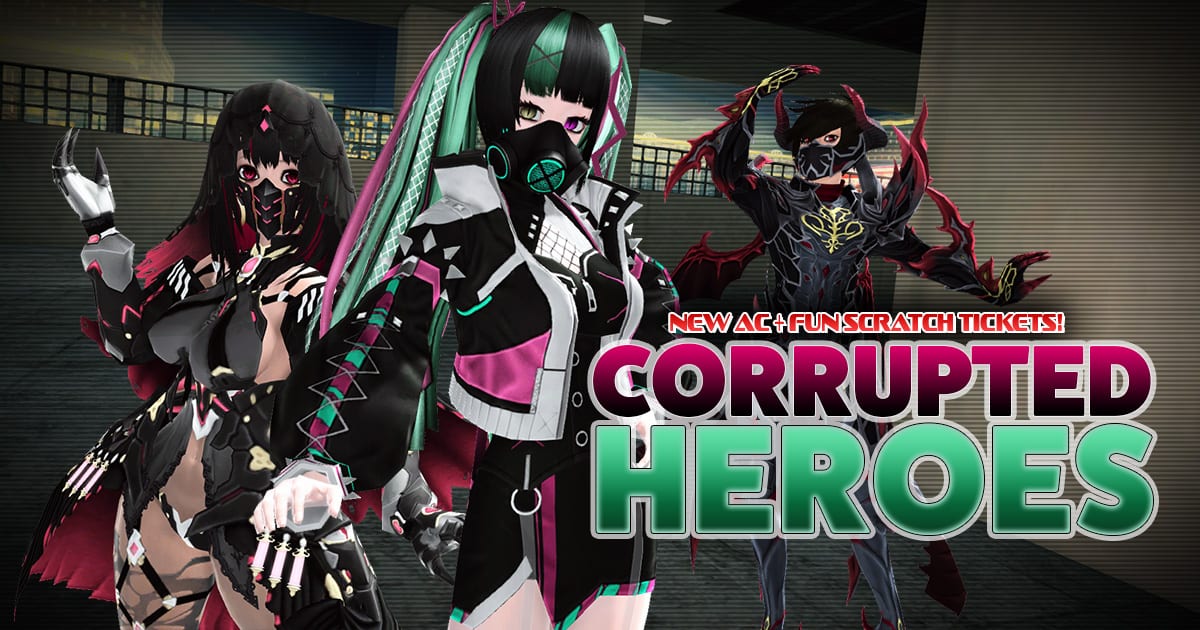 Phantasy Star On-line 2 Presents Corrupted Heroes AC Scratch Assortment 1 Phantasy Star On-line 2 Presents Corrupted Heroes AC Scratch Assortment 1