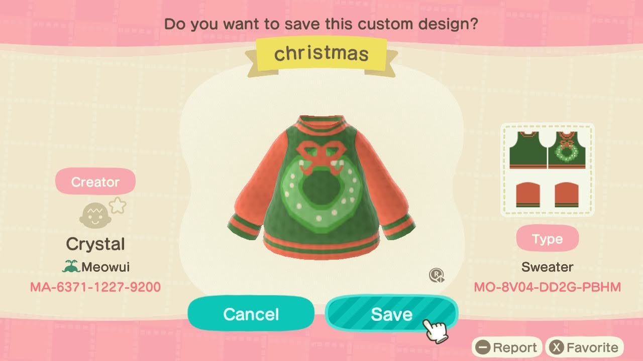 Greatest Christmas Sweaters in Animal Crossing: New Horizons to Flaunt Through the Holidays 2 Christmas Wreath Sweater